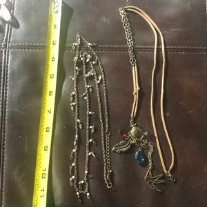 2 Long Boho Necklaces